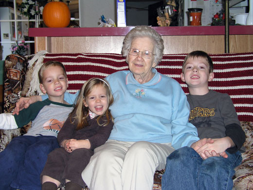GreatGrandma and Kids