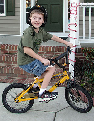 Brendan on Bike